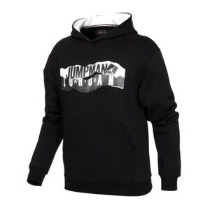 Jordan Jumpman Black Graphic Hoodie Pullover Size Large NWT